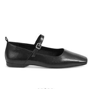 Vagabond Black Leather Flats